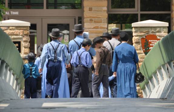 Nossos companheiros de tour à Mammoth Cave, a maior caverna do mundo, em Kentucky, nos Estados Unidos